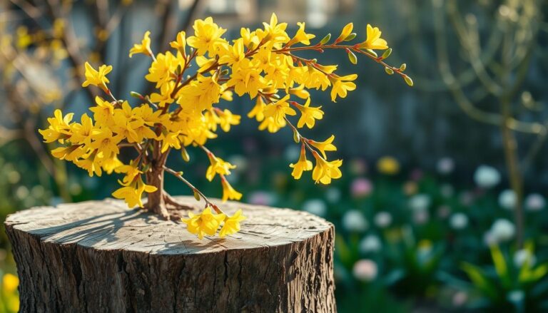 forsycja na pniu